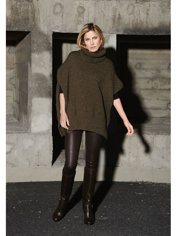 Lana Grossa PONCHO IM SMOKMUSTER Alta Moda Alpaca