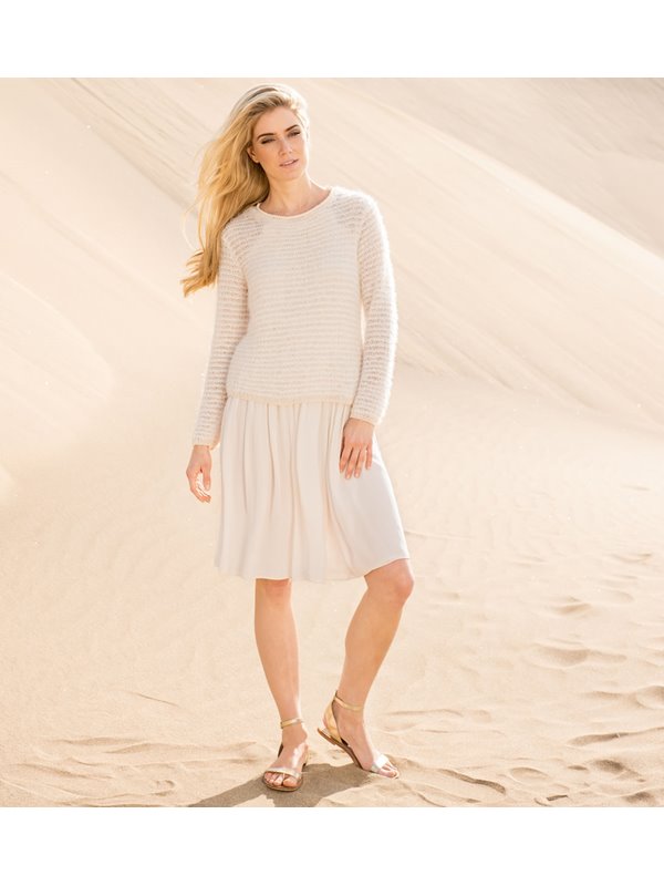 Lana Grossa PULLI IM GESTREIFTEN MUSTER- UND MATERIALMIX Estivo II/Secondo