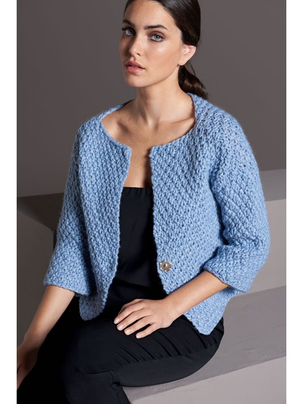 Lana Grossa JACKE IM PERLMUSTER Lala Berlin Softness