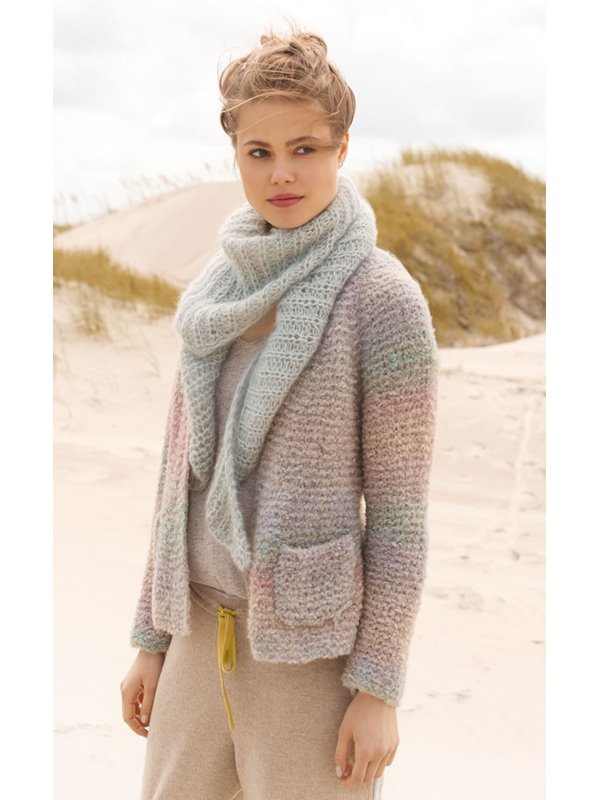 Lana Grossa DREIECKSTUCH IM HALBPATENTMUSTER Silkhair