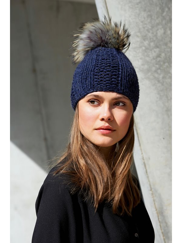 Lana Grossa MÜTZE IN BREITEN RIPPEN Alta Moda Superbaby
