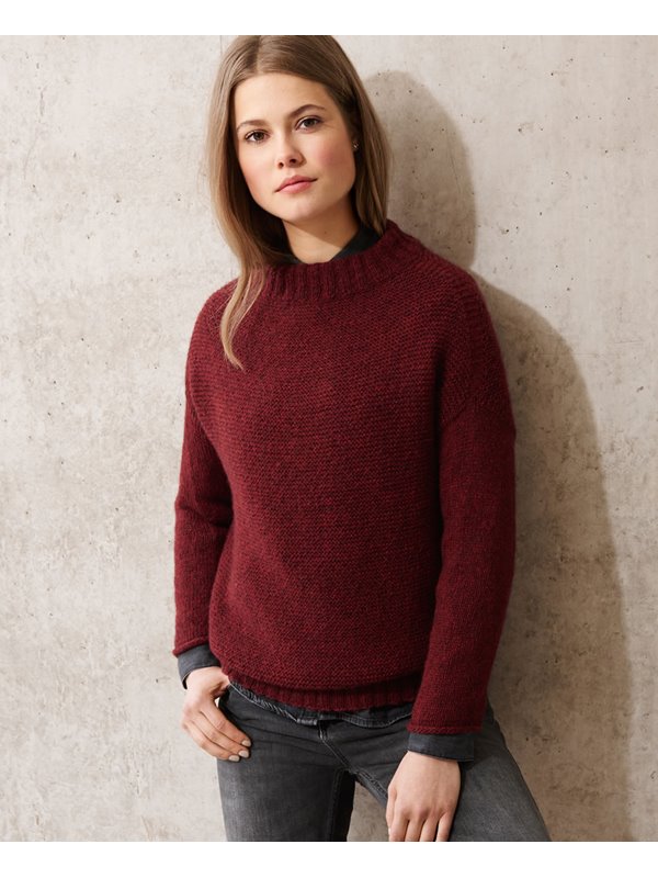 Lana Grossa PULLI MIT RUNDER SCHULTERPASSE Alta Moda Superbaby Fine