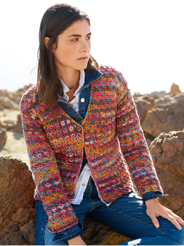 Lana Grossa JACKE IM SCHLINGENMUSTER Multi