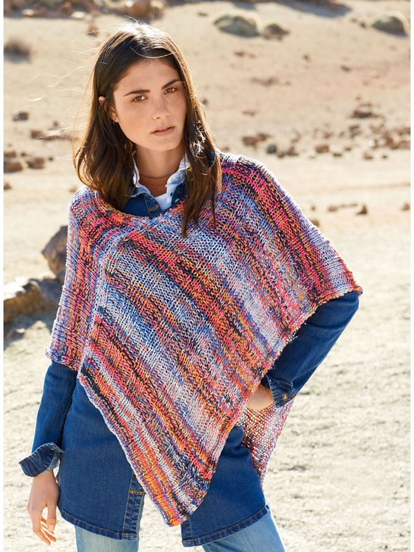Lana Grossa PONCHO IN BREITEN RIPPEN Allegro Print