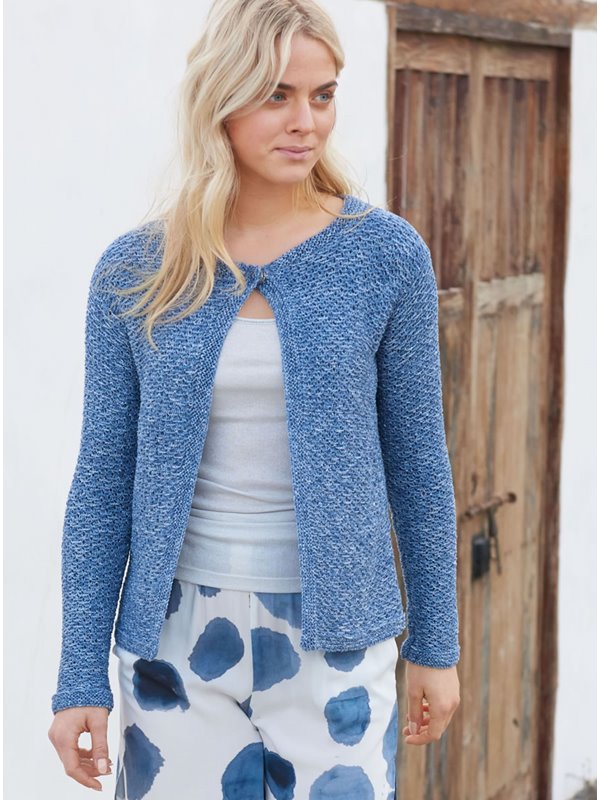 Lana Grossa JACKE IM WEBMUSTER Denim