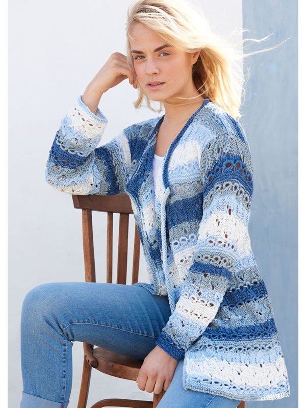 Lana Grossa JACKE IM SCHLINGEN-LOCHMUSTER Di Moda