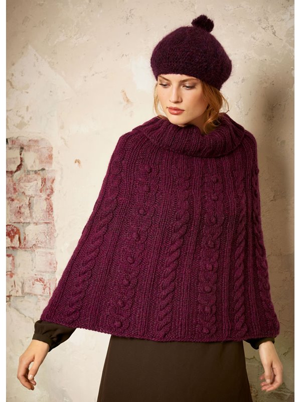 Lana Grossa CAPE IM ZOPF-NOPPENMUSTER Softness
