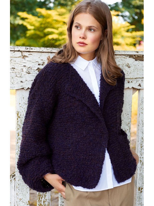 Lana Grossa JACKE KRAUS RECHTS MIT UMLEGEKRAGEN Tendenza