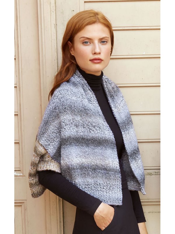 Lana Grossa CAPE-JACKE GLATT RECHTS Tipico