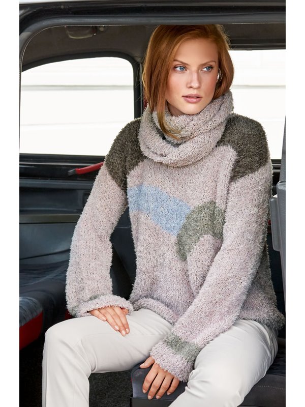 Lana Grossa PULLI MIT EINSTRICKMUSTER Scala