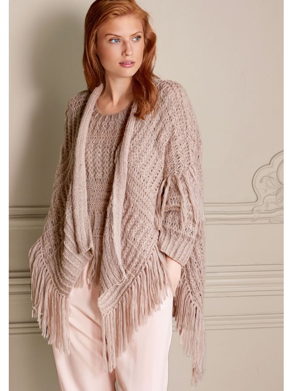 Lana Grossa JACKE IM FALL- UND HEBEMASCHENMUSTER Arioso