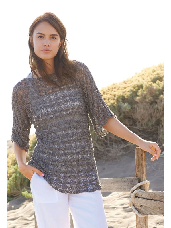 Lana Grossa T-PULLI IM SPITZENMUSTER Difuso