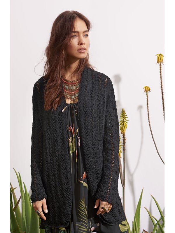 Lana Grossa JACKE IM BOGENLOCHMUSTER Linarte