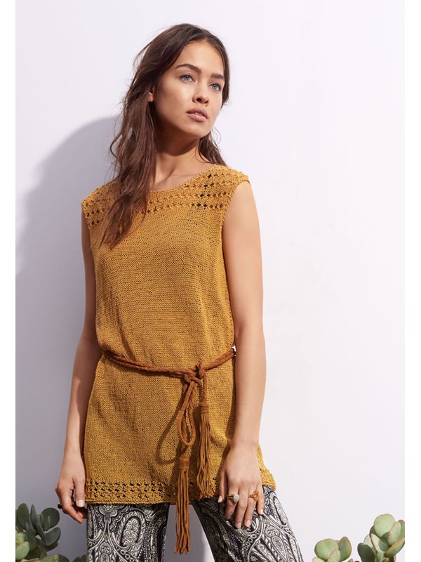 Lana Grossa TOP MIT LOCHMUSTER Secondo