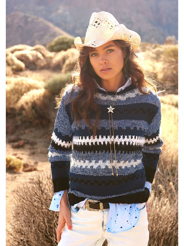 Lana Grossa PULLI IM JACQUARDMUSTER Cashsilk/Lunare/Estivo II