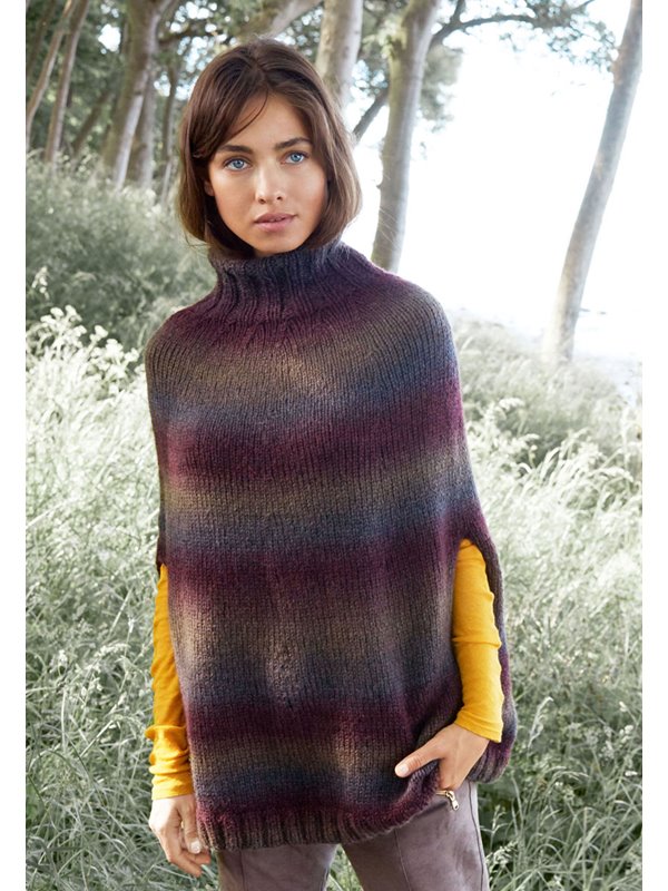 Lana Grossa PONCHO GLATT RECHTS Super Color