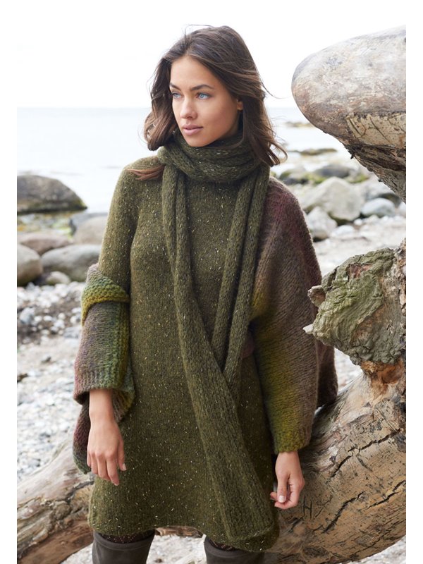 Lana Grossa KLEID MIT PERLMUSTERBLENDEN Cometa