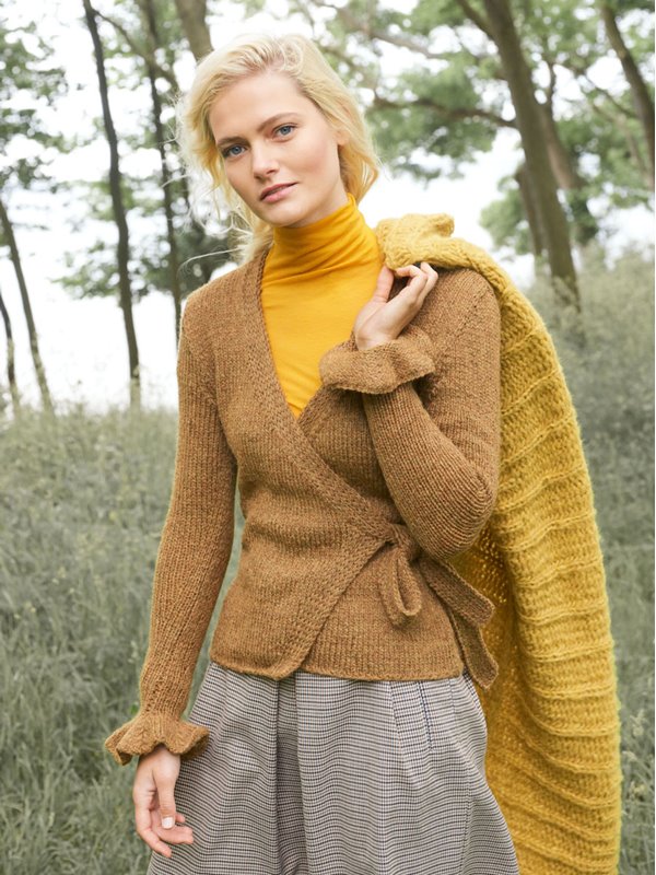 Lana Grossa WICKELJACKE MIT ÄRMELVOLANTS Alta Moda Alpaca