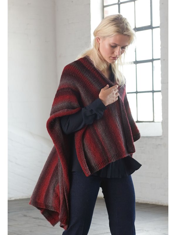 Lana Grossa PONCHO GLATT RECHTS Super Color
