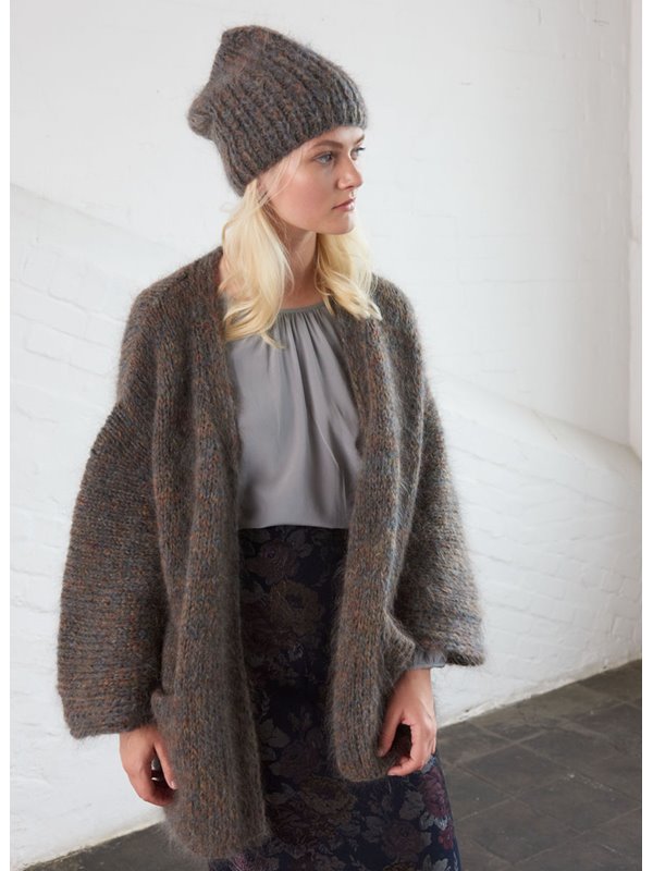 Lana Grossa JACKE MIT EINGESTRICKTEN TASCHEN Mohairlana