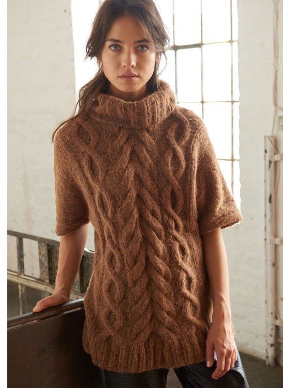 Lana Grossa PULLI MIT ZOPF-RAUTENMUSTER Garzato Fleece