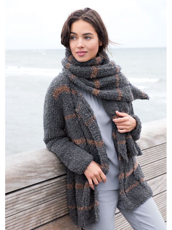 Lana Grossa LONGJACKE MIT LÄNGS- UND QUERSTREIFEN Micio/Alcanto