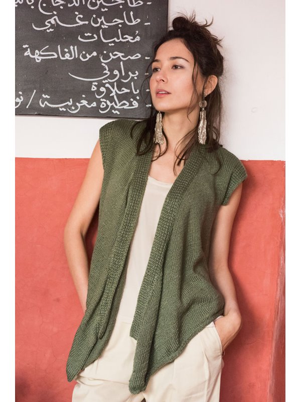 Lana Grossa WICKELWESTE MIT HEBEMASCHENBLENDEN 365 Cashmere