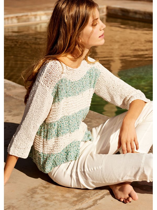 Lana Grossa PULLI IN BREITEN RIPPEN UND KRAUS RECHTS 4 Capi/4 Capi Color