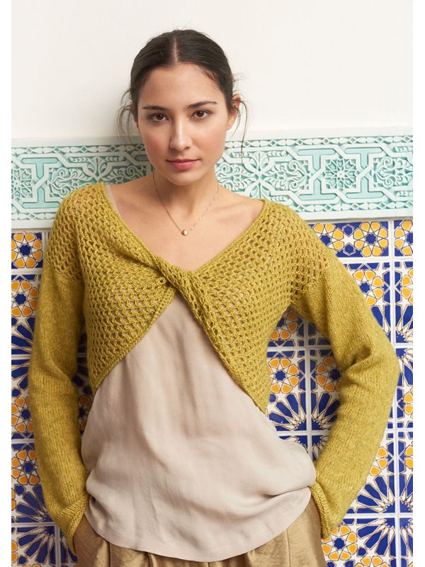 Lana Grossa PULLI MIT VERDREHTEM VORDERTEIL Ecopuno