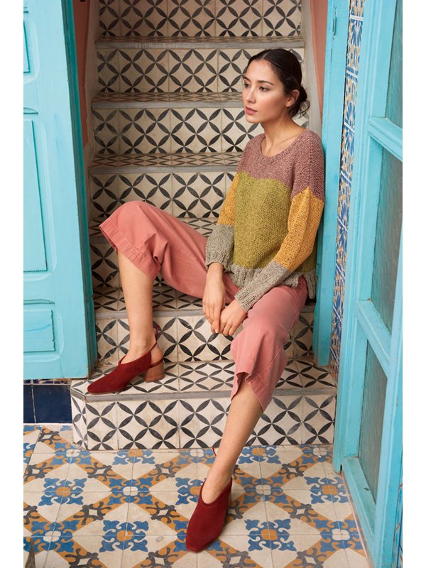 Lana Grossa PULLI MIT FARBFLÄCHEN Ombra