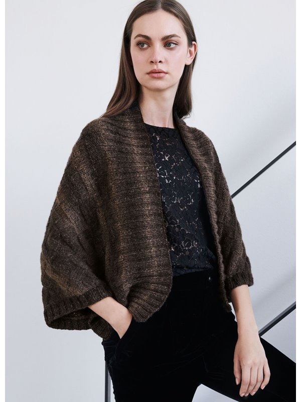 Lana Grossa BOLERO IM KAROSTRUKTURMUSTER Alta Moda Cashmere 16 Sfumato