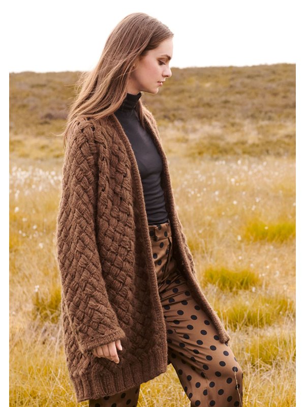 Lana Grossa KIMONO-KURZMANTEL IM FLECHTMUSTER Lala Berlin Lovely