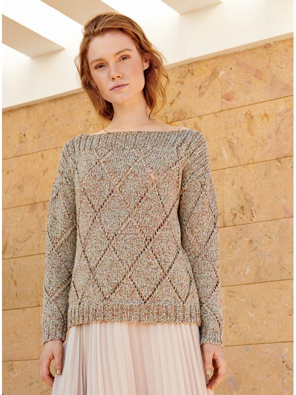 Lana Grossa PULLI IM LOCH-RAUTENMUSTER About Berlin Sparkly