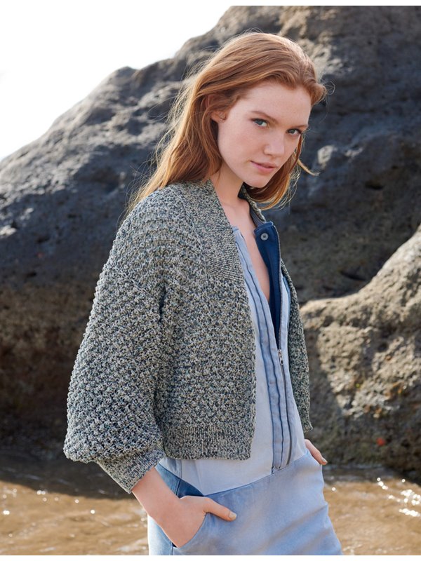 Lana Grossa JACKE IM RÖSCHENMUSTER About Berlin Sparkly