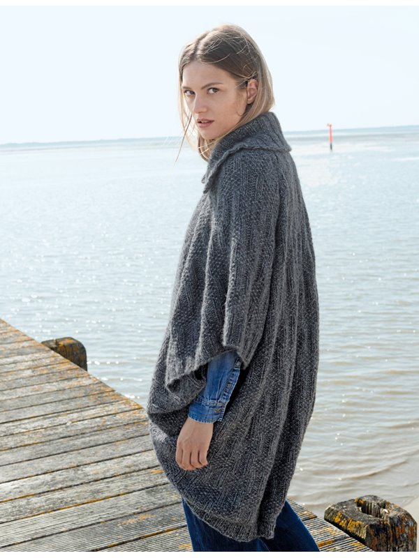 Lana Grossa JACKE IM PERLSTRUKTURMUSTER Lala Berlin Shiny