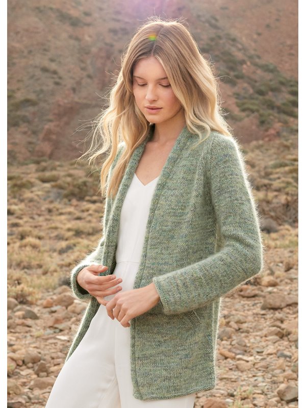 Lana Grossa RAGLANJACKE GLATT RECHTS Landlust Sommerseide & Silkhair