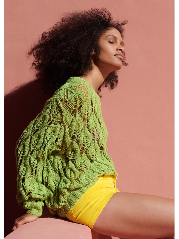 Lana Grossa PULLI IM BLATTAJOURMUSTER Fourseason