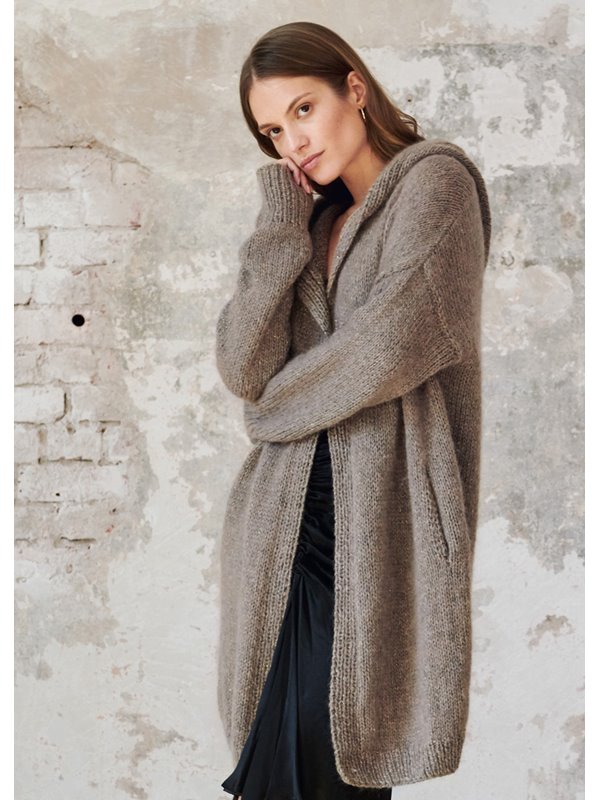 Lana Grossa KAPUZENMANTEL MIT TASCHEN Baby Light, Silkhair & Brillino