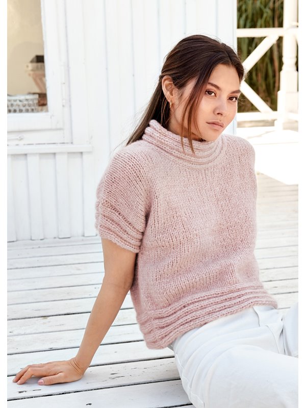 Lana Grossa KIMONOPULLI GLATT RECHTS Lala Berlin Lovely Cashmere