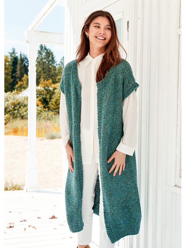 Lana Grossa LONGWESTE GLATT RECHTS Lala Berlin Lovely Cotton & Brillino