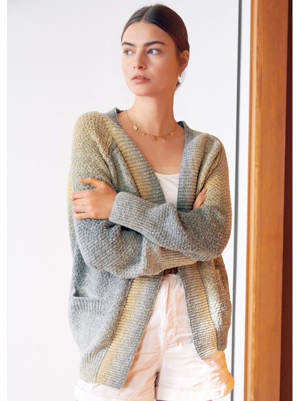 Lana Grossa RAGLANJACKE IM PERLSTRUKTURMUSTER Amoroso