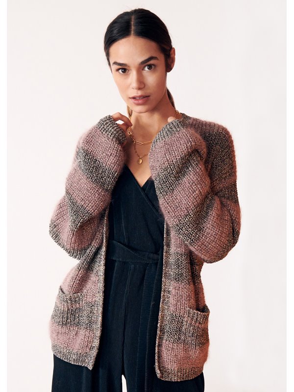 Lana Grossa JACKE IM HALBPATENTMUSTER Alessia & Silkhair