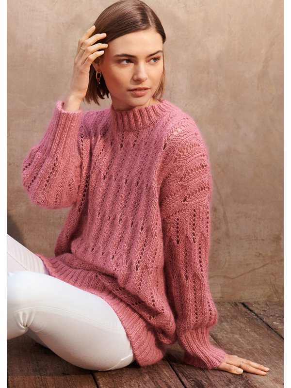 Lana Grossa PULLI IM AJOURMUSTER Linarte & Silkhair