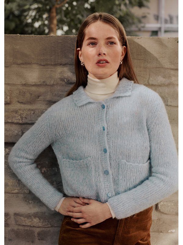 Lana Grossa KURZ-CARDIGAN GLATT RECHTS Nuvoletta