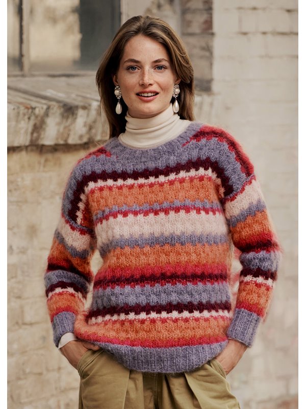 Lana Grossa PULLOVER IM VERSETZTEN RIPPENHEBEMASCHENMUSTER Brigitte No. 3