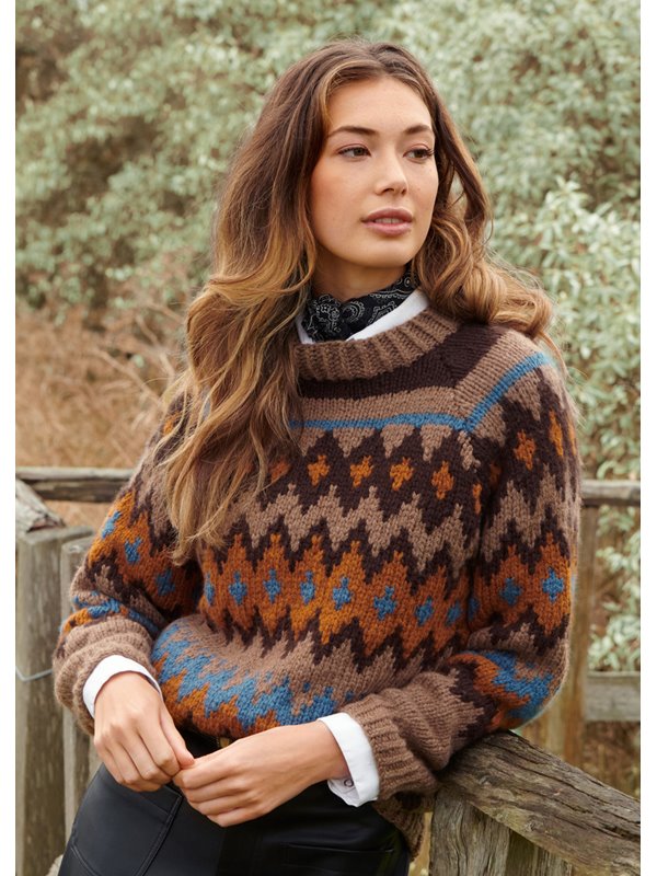 Lana Grossa RAGLANPULLI IM JACQUARDMUSTER Alta Moda Cashmere 16