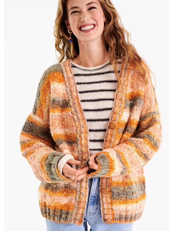 Lana Grossa JACKE IM KAROMUSTER Lala Berlin Stripy