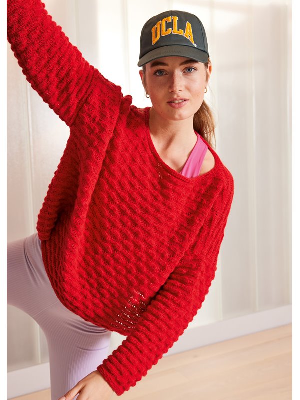 Lana Grossa PULLOVER MIT BIESENMUSTER Ecopuno