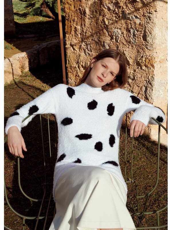 Lana Grossa PULLOVER GLATT RECHTS Per Fortuna
