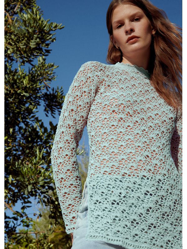 Lana Grossa HÄKELPULLOVER Capri